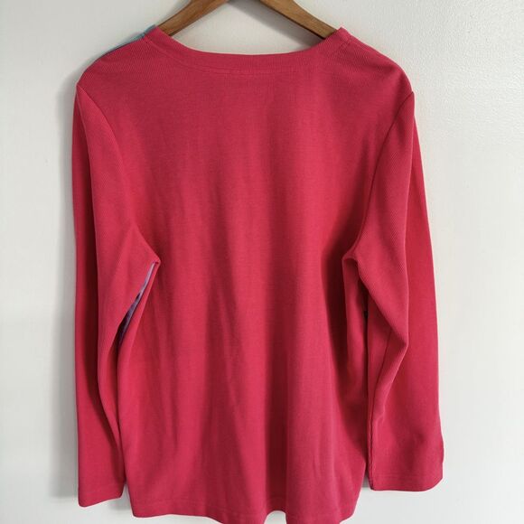 Vintage 90s Womens Cardigan Large‎ Cottage Core Valentines Embroidered Hearts - Picture 10 of 10